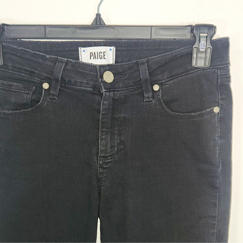 PAIGE Weathered Black Verdugo Ankle Jeans Size 28 Stretch